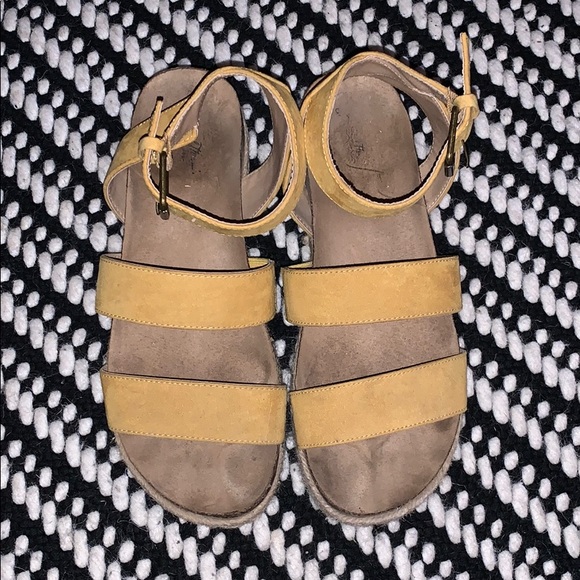 Suede Yellow Espadrilles - Picture 3 of 3